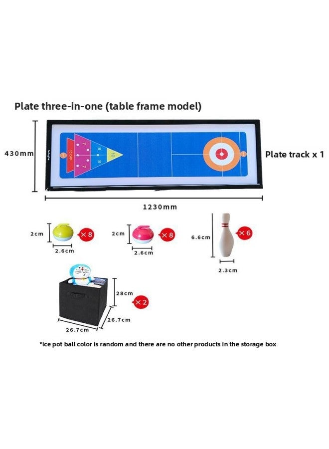 Table Curling Toy Family Party Game Tabletop Ice Hockey Curling Board Game Children's Dryland Sand Curling Bowling Props